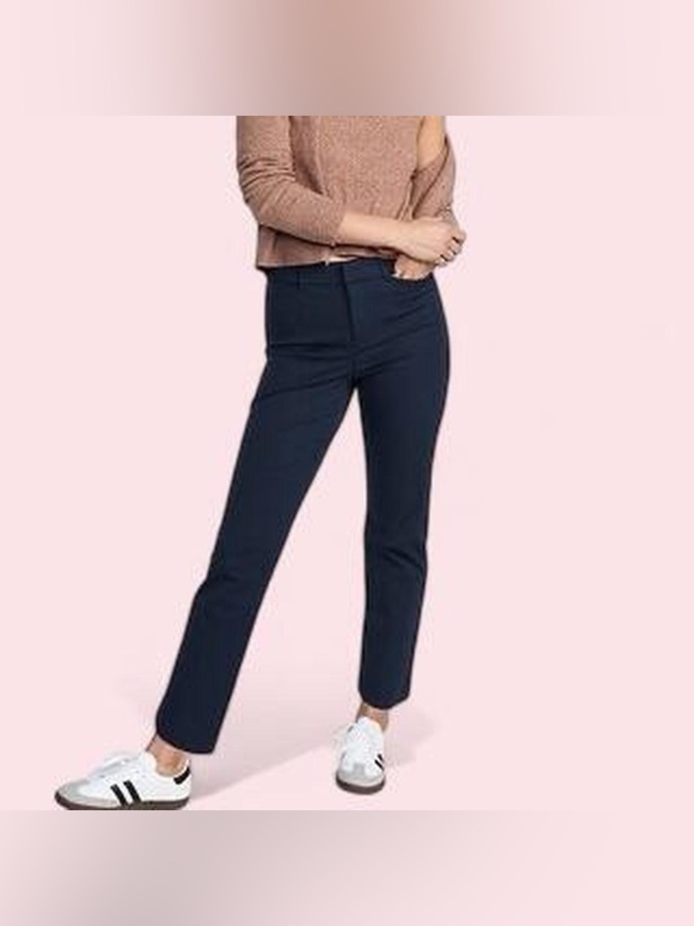 Women’s Old Navy Pixie Straight Ankle Pants Navy Blue 10
